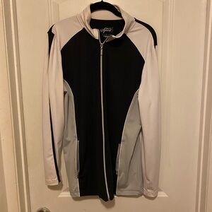 Style & Co Black  Gray and White Lightweight Shirt Jacket